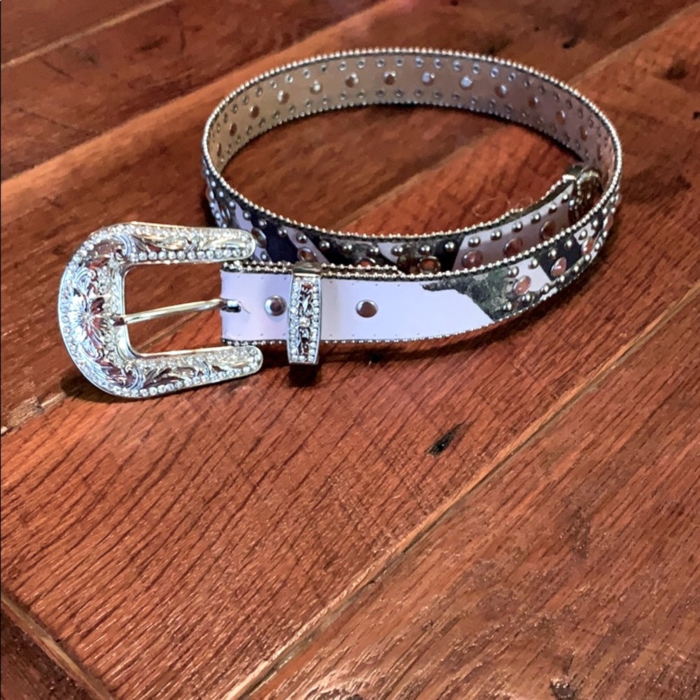 Nocona Girls Camo Leather belt size 24
